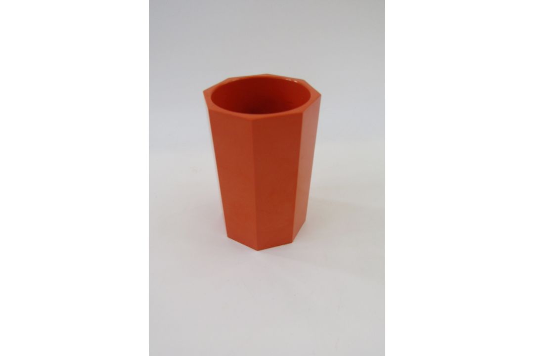 Walter Zeischegg for Helit orange desk accessories set, comprising two orange stacking pin trays, - Image 6 of 6
