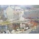 Edward Wesson (British, 1910-1983) Oil on board "Old Mill Pond, Lee Bay", signed lower right, - Image 1 of 5