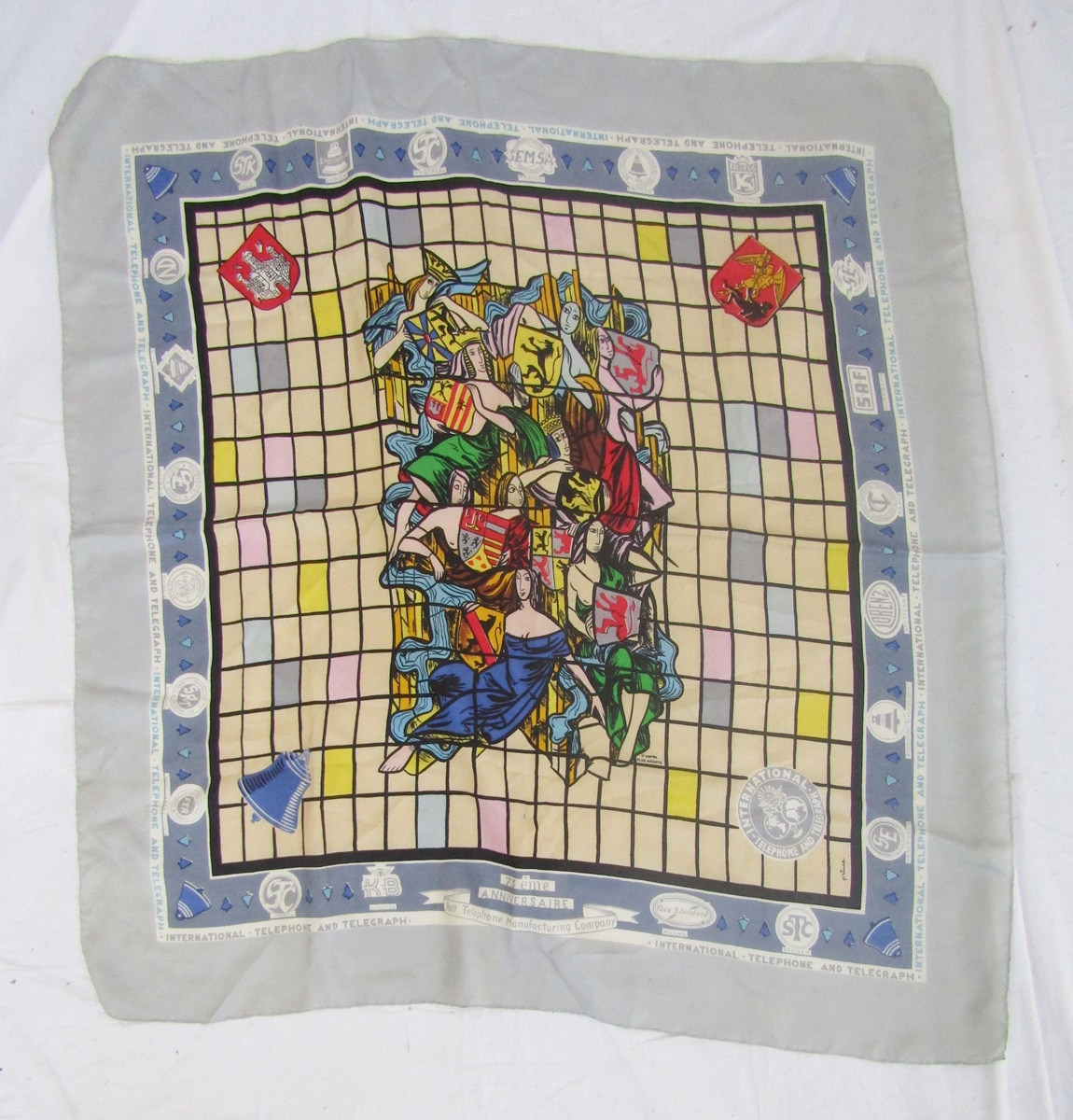Assorted vintage silk and other fabric scarves to include Jacqmar, Gil de Losne Paris, a scarf - Image 4 of 6