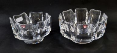 Lars Hellsten (1933-2022) for Orrefors, a large 'Corona' glass bowl, signed to base, 10.5cm high,