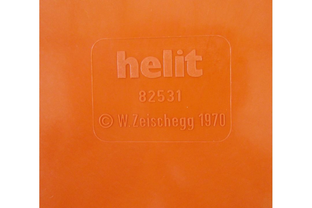 Walter Zeischegg for Helit orange desk accessories set, comprising two orange stacking pin trays, - Image 3 of 6