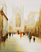 Anthony Klitz (1917-2000) Oil on canvas 'Bath Abbey', signed lower right, 63.5cm x 51cm