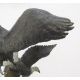 Belinda Sillars (b.1961), large chocolate patinated bronze of two sea eagles fighting mid flight, - Image 5 of 5