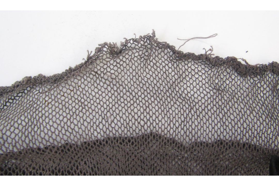 Black and silver metal Assuit shawl Condition Report Edge stitching undone at one end, some minor - Image 3 of 5
