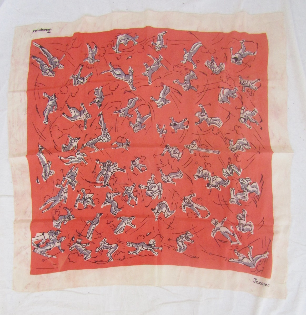 Assorted vintage silk and other fabric scarves to include Jacqmar, Gil de Losne Paris, a scarf - Image 6 of 6