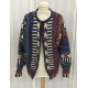 A Maggie White of Burford multi-coloured knitted wool blouson style jacket, balloon sleeves, the - Image 1 of 2