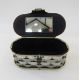 1950's Dorset Rex Fifth Avenue style woven metal and plastic, oval shaped bag, mirror inset lid, - Image 4 of 4