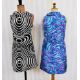 1960's black and white 'OpArt' cotton mini dress, labelled Berkertex Acropolis, Greek Collection, - Image 1 of 4