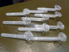 Bimini Lampwork glass posy holders - 10 and one other damaged (11)