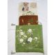An Edwardian silk padded cover, embroidered with a crane amongst cherry blossom on a green silk - Image 1 of 12