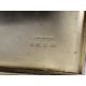 Silver compact, Birmingham 1947, maker F.G, of square form with engine turned decoration, gold- - Image 2 of 2