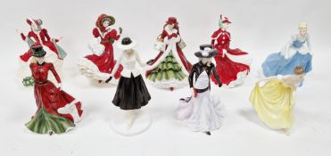 Collection of Royal Doulton figures to include Fashion Through the Decades 1940’s ‘Judy’, Pretty