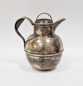 Silver Guernsey milk jug, Birmingham 1927 William Greenwood & Sons, of typical globular form,