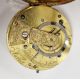 19th century gilt metal cased open-faced pocket watch, the gilt metal dial having raised Arabic - Image 3 of 5