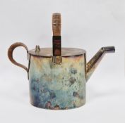 Hukin & Heath silver plated watering can designed by Christopher Dresser, the two handles with