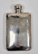 Edward VII silver hip flask, London (either 1904 or 1906), Charles & George Asprey, plain form