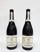 Two bottles of Chateau de Beaucastel Chateauneuf du Pape 2005(2)