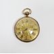 19th century gilt metal cased open-faced pocket watch, the gilt metal dial having raised Arabic - Image 1 of 5