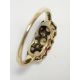 Antique gold and diamond multiple cluster ring set old cut diamonds within triple flowerhead setting - Image 9 of 9