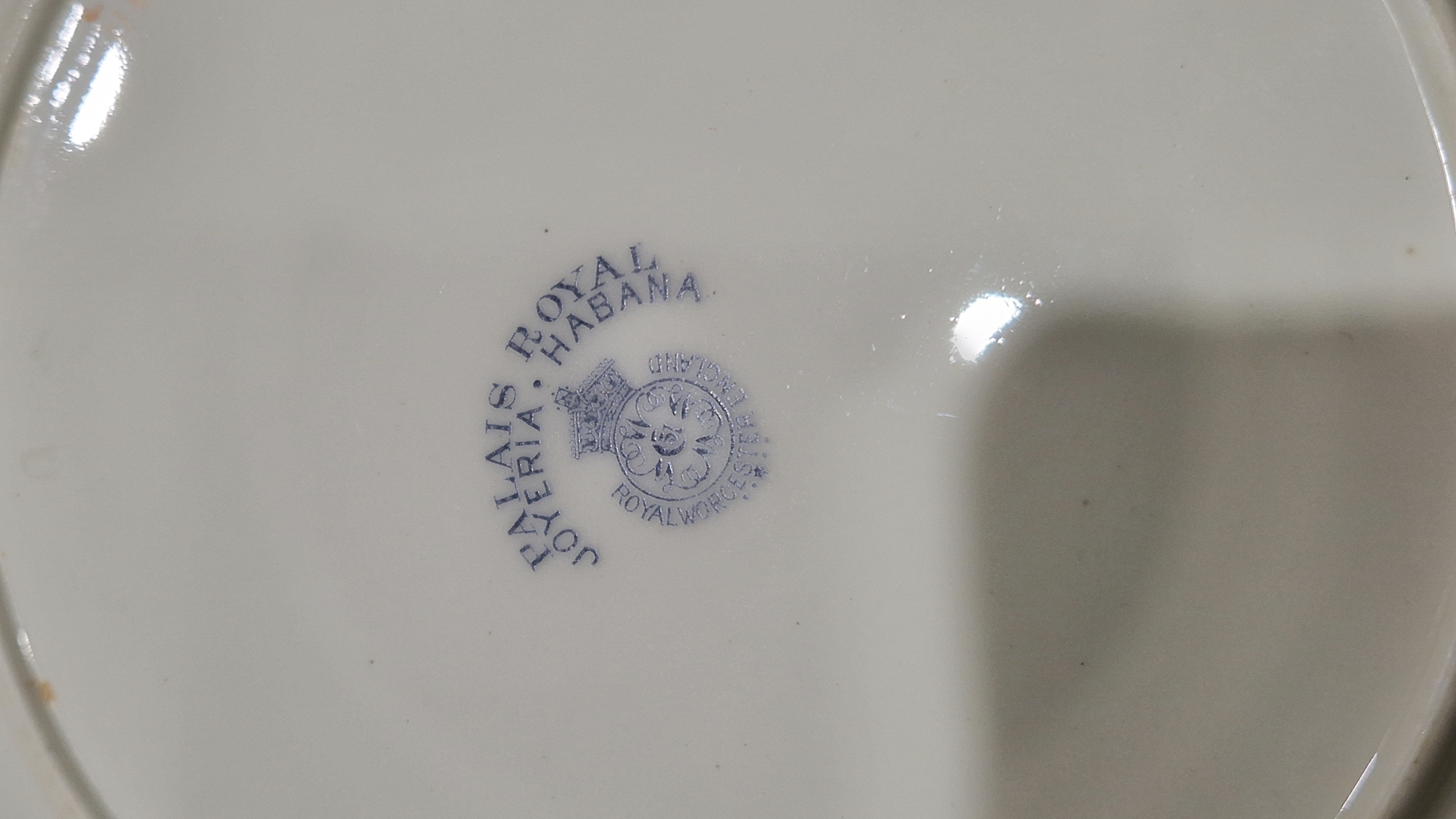 Composite Royal Worcester gilt bordered part dinner-service, printed blue marks, retailer's marks - Image 8 of 14
