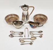 George III Scottish silver tea spoon, hallmarked Edinburgh 1813, together with a silver coffee spoon