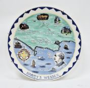 Poole Pottery 'Hardy's Wessex' limited edition charger, no. 32/250, circa 1968, 41cm diam.