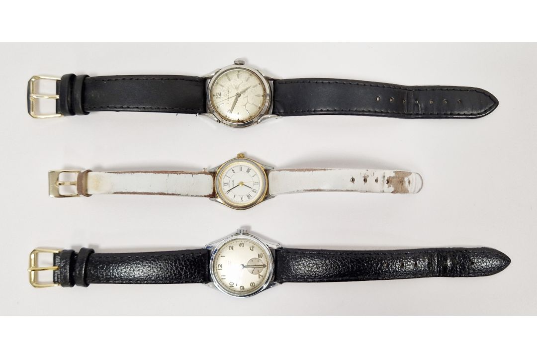 Vintage Eterna-Matic automatic wristwatch, the dial having raised silvered baton hour markers, the - Image 2 of 2
