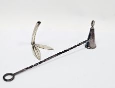 Silver spill holder, Sheffield 1977, J B Chatterley & Sons Ltd, in the form of a flower stalk and