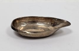 George III silver pap boat, London 1812, Thomas Wallis and Jonathan Hayne, of plain form with rolled