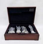 Silver flatware service, Sheffield 1997, Carr's of Sheffield Ltd, retailed by Mulberry Hall of York,