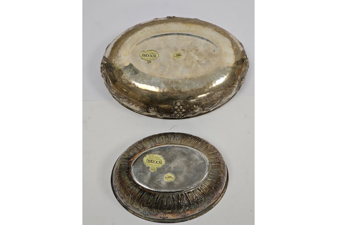 Two Italian white metal bowls, both with labels to underside for Boggiali of Milan and a further - Image 3 of 3