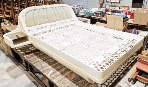 Mid century, circa 1970, modular plastic Space Age bed designed by James Seccombe, comprising a