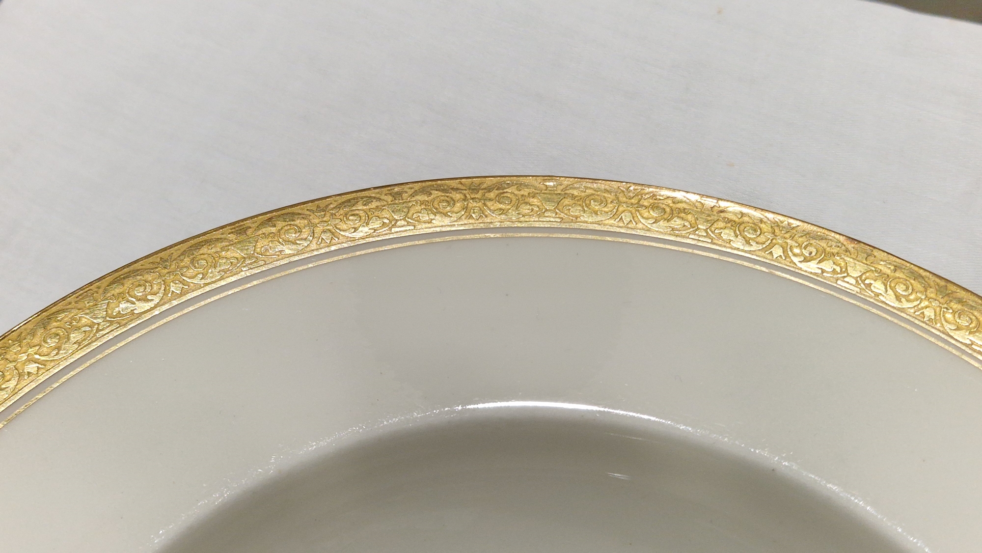 Composite Royal Worcester gilt bordered part dinner-service, printed blue marks, retailer's marks - Image 11 of 14