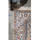 Large Persian midnight blue ground rug with central cream floral medallion on floral field, floral - Image 2 of 22