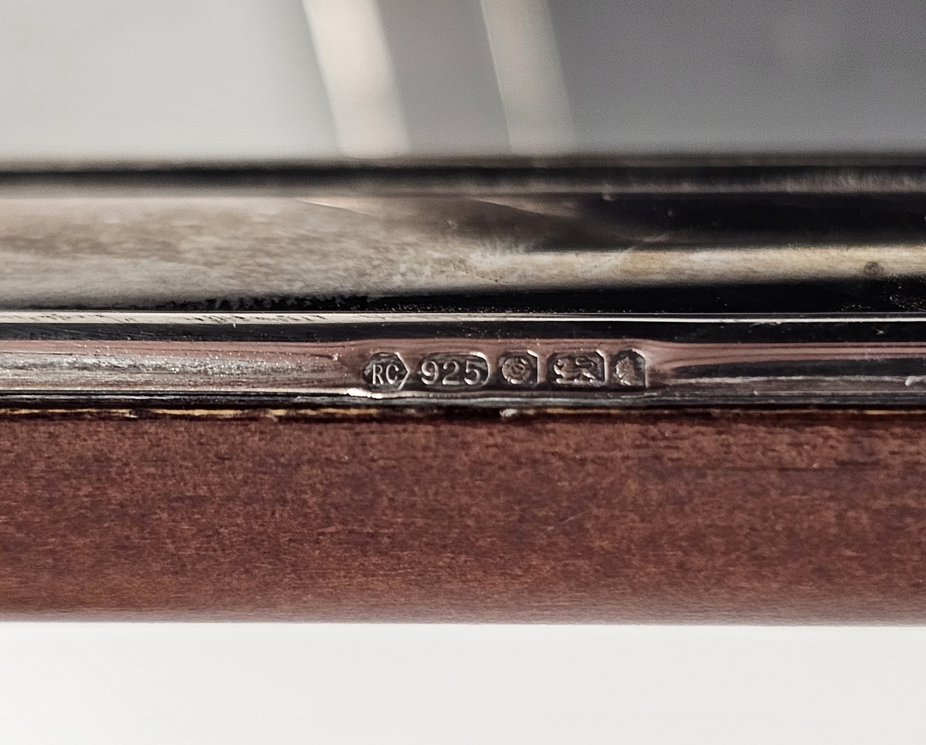 Four silver and wooden easel back photograph frames, Sheffield 2000, 2001 and 2002, Carr's of - Image 5 of 5