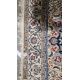 Large Persian midnight blue ground rug with central cream floral medallion on floral field, floral - Image 19 of 22