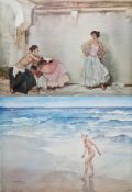 After Sir William Russell Flint (1880-1969) Two colour prints 