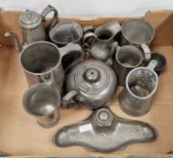 Early 20th century Orivit pewter inkwell pen stand, with Art Nouveau leaf motifs, numbered 2167,