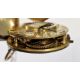 19th century gilt metal cased open-faced pocket watch, the gilt metal dial having raised Arabic - Image 4 of 5