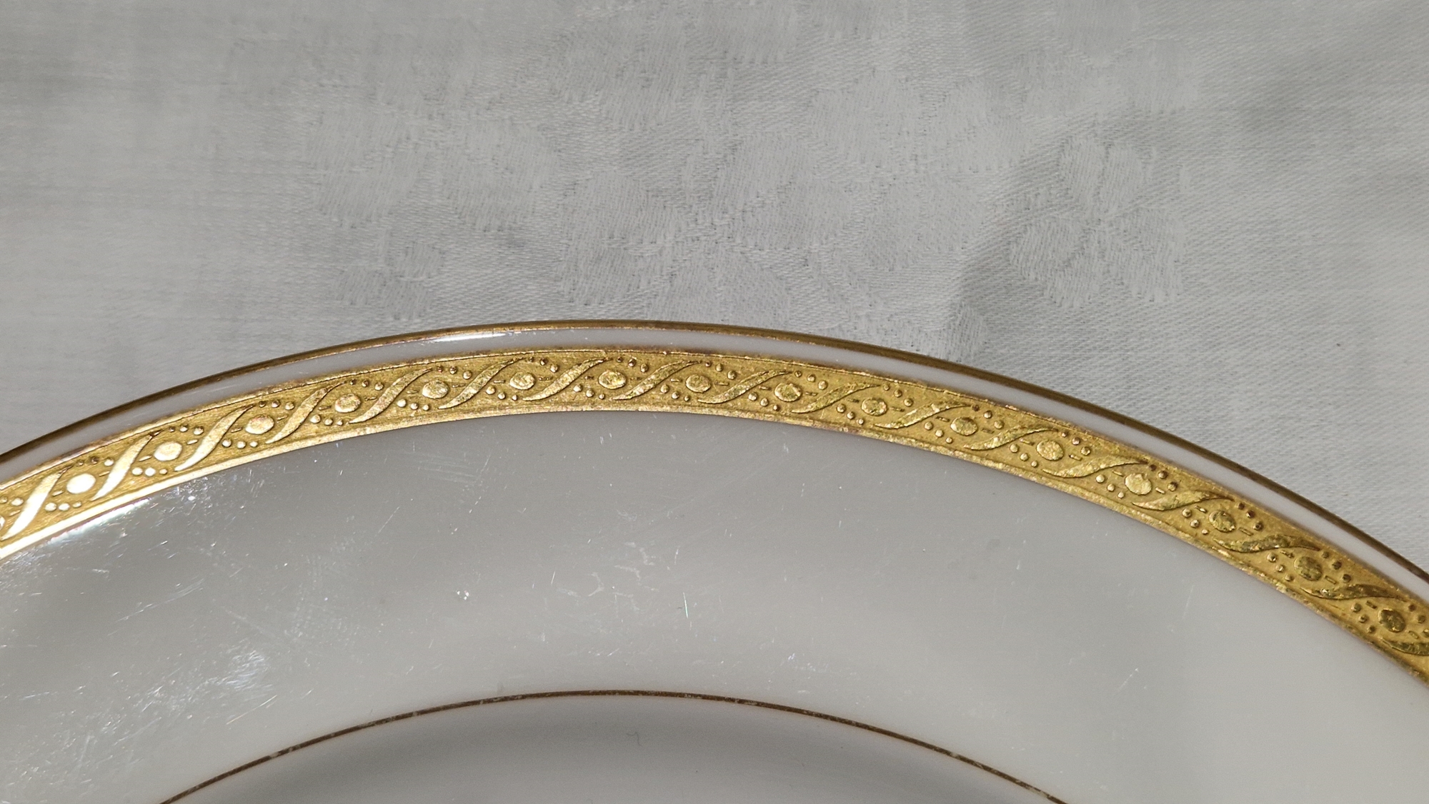 Composite Royal Worcester gilt bordered part dinner-service, printed blue marks, retailer's marks - Image 3 of 14