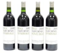 Four bottles of Ridge (California) Geyserville 2008 (4)