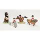 Three Beswick Norman Thelwell pottery pony and rider groups and a Royal Doulton the Ideal Pony for a - Image 1 of 4