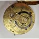 19th century gilt metal cased open-faced pocket watch, the gilt metal dial having raised Arabic - Image 2 of 5