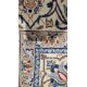 Large Persian midnight blue ground rug with central cream floral medallion on floral field, floral - Image 22 of 22