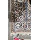 Large Persian midnight blue ground rug with central cream floral medallion on floral field, floral - Image 18 of 22