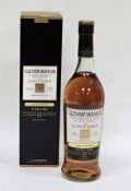 Bottle of Glenmorangie Quinta Ruba Extra Matured Import Casks 12 year old single malt Scotch whisky,