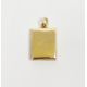 18ct gold rectangular plain locket, 16.7g - Image 1 of 2