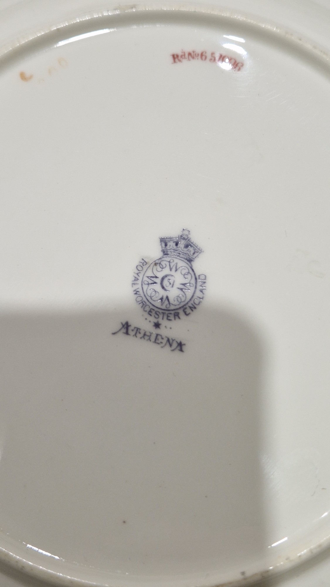 Composite Royal Worcester gilt bordered part dinner-service, printed blue marks, retailer's marks - Image 13 of 14