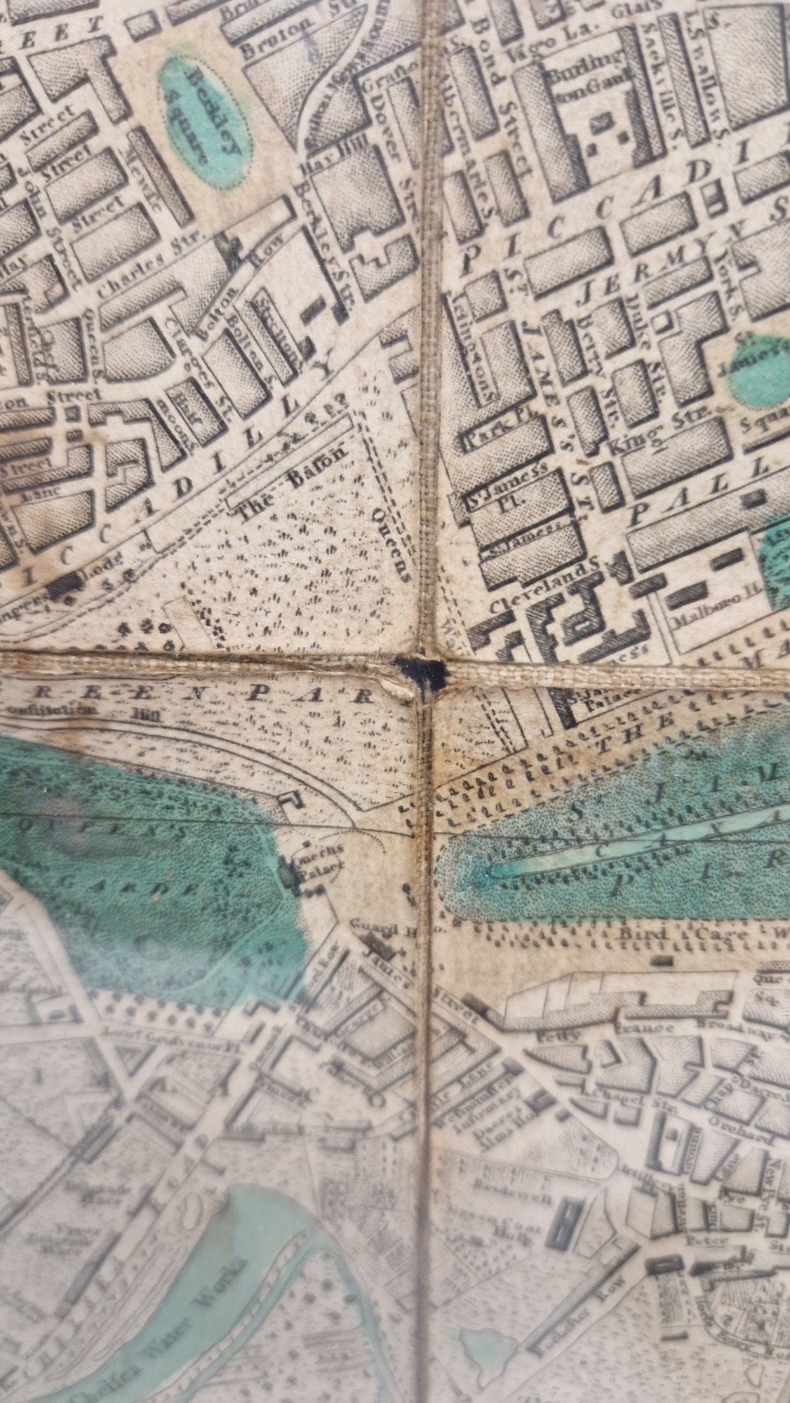 John Fairburn (1789-1840) Fold out hand-coloured detailed plan of "London and Westminster", - Image 5 of 12