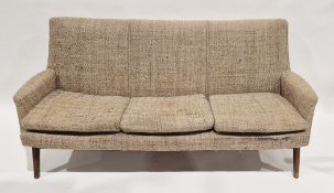 Mid century retro Parker Knoll three-piece suite circa 1970's, comprising a three-seater settee
